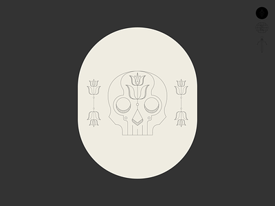Another Skull badge brand branding floral folkart identity logo skull tattoo traditional