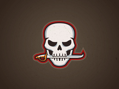 Tampa Bay Rebrand concept logo rebrand skull sports tampa bay football