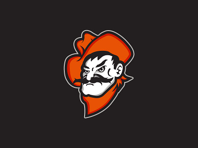 Pistol Pete branding concept cowboys football logo mascot oklahoma state osu pistol pete sports