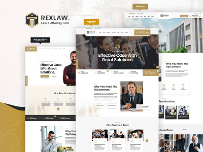 Rexlaw - Law Attorney PSD Template