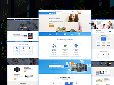 Cloud Host - Responsive Domain & Hosting HTML5 Template clean domain search hosting hosting theme minimalistic modern register form shared web hosting web hosting web site website design website hosting