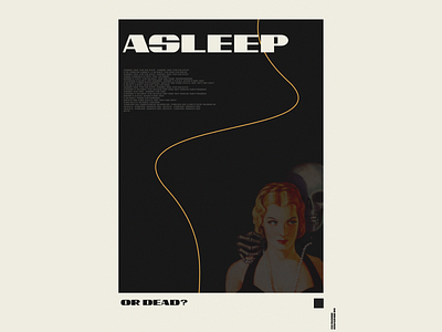 Poster [1] - Asleep art design figma graphic design photoshop poster posterdesign posterize ty typography