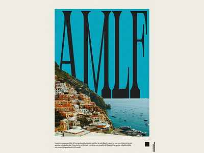 Poster [3] - Amalfi 2d amalfi art design figma illustration photoshop poster posterdesign posters typography