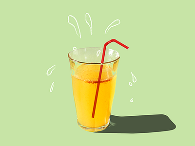 Drinking the Koole Aid! colour illustration photo