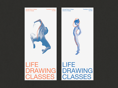 Life Drawing Poster Series design illustration poster typography