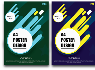 A4 POSTER DESIGN THEME branding ellegent graphic design illustration poster