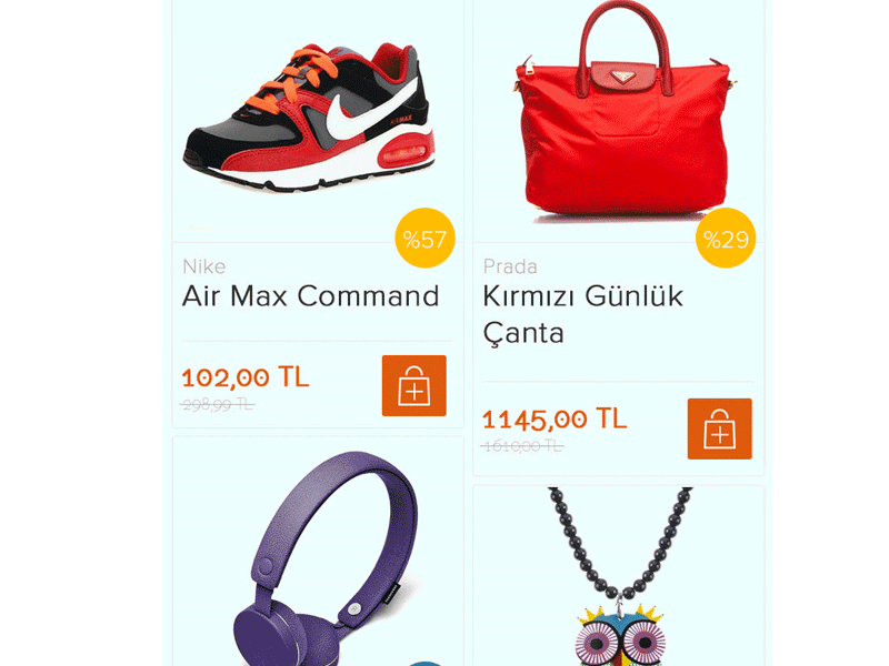 Add To Basket ( Animated ) animation commerce design flat gif ios8 shop