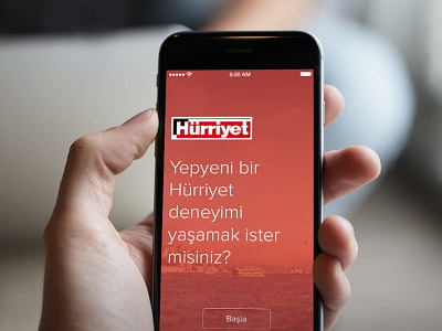 Hurriyet.com Landing app content design hürriyet ios8 news newspaper paper ui