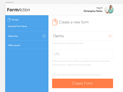UI Form Elements create dashboard elements flat design form header minial ui web site