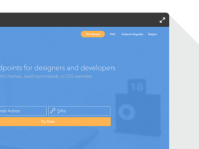 Landing Page flat design homepage index web design web site