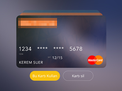 Credit Cards account bank flat ios ios8 iphone 6 my credit card payment ui use card ux wallet