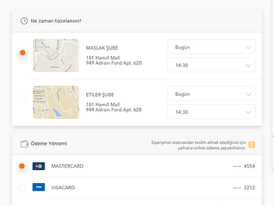 Payment Detail checkout credit card order payment select ui ux web