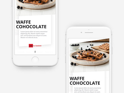 Food Product Detail Popup basket cart design food interaction iphone popup product shop ui ux welcome