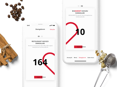 Loyalty Card Design card clean coupon food iphone x minimal restaurant simple ui ux white