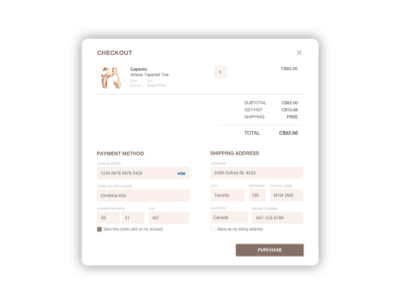 Daily UI #002 - Checkout 002 checkout daily ui ecom purchase