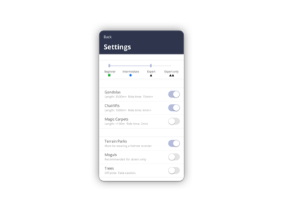 Daily UI #007 - Settings 007 daily ui settings