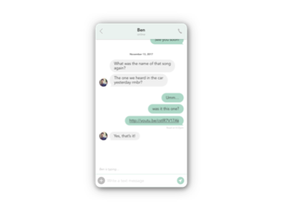 Daily UI #013 - Direct Messaging 013 daily ui direct messaging sms text