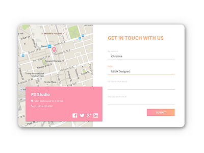 Daily UI #028 - Contact Us