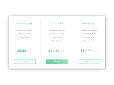 Daily UI #030 - Pricing 030 dailyui pricing