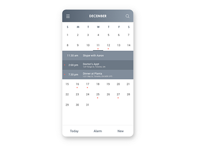 Daily UI #038 - Calendar 038 calendar daily ui