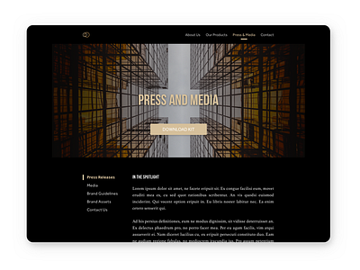 Daily UI #051 - Press Page 051 daily ui press page