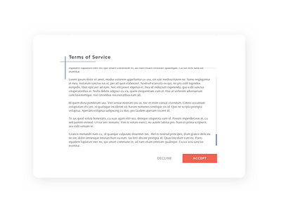 Daily UI #089 - Terms of Service daily ui legal modal pop up