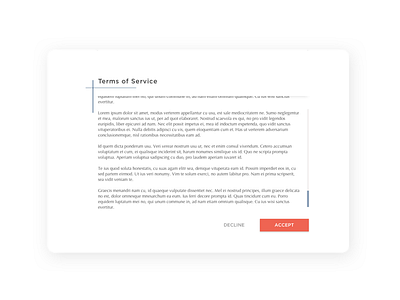 Daily UI #089 - Terms of Service