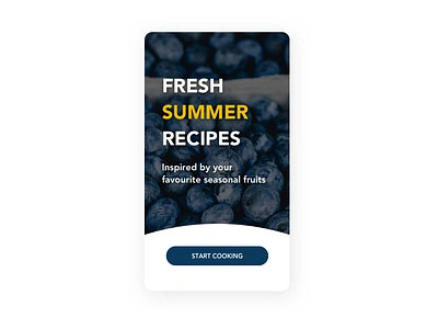 Daily UI #093 - Splash Screen daily ui landing page recipe