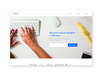 Daily UI #100 - Daily UI Landing Page daily ui landing page