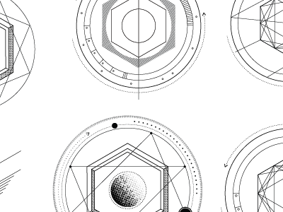 Some geometric things, for a thing. geometric illustrator sacred geometry vector
