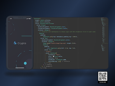 Crypto Mobile Flutter Application graphic design ui wallet