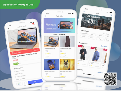 Treva Shop React Native ecommerce template in react native 3d graphic design template ui ui kit