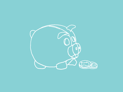 Piggy bank icon app drawing icon illustration illustrator money pig piggy bank sketch vector