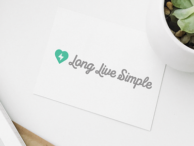 Long Live Simple Logo asheville brand branding design design co hand lettering heart icon identity logo simple typography