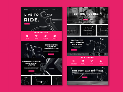 E-Bicycle website interface