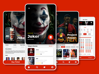 Movie Ticket Booking App UI