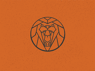 Wild Lion Mark geometric lion logomark