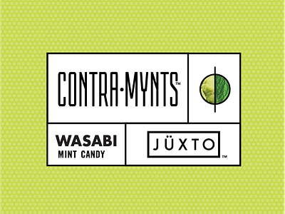 Contra-Mynts candy candypackaging label logo mint wasabi