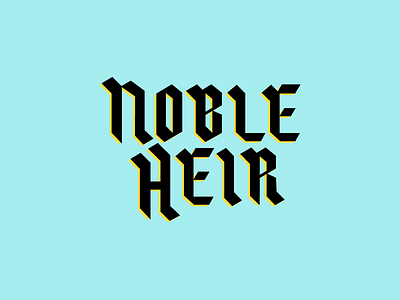 Nobel Heir Type blackletter typography