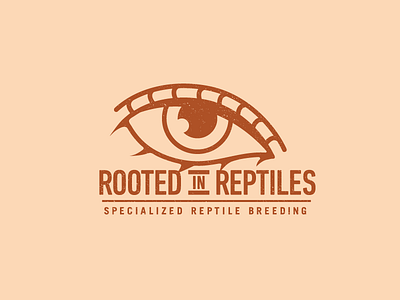 Rooted In Reptiles eye logo reptile vector