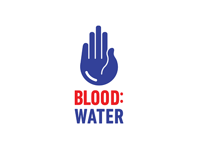 Blood: Water Logo Concept blood:water logo nashville non profit