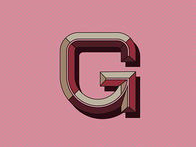 G alphabet bevel g letter