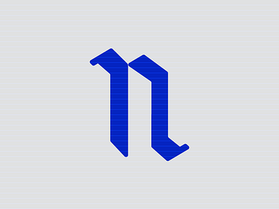 N alphabet blackletter letter n