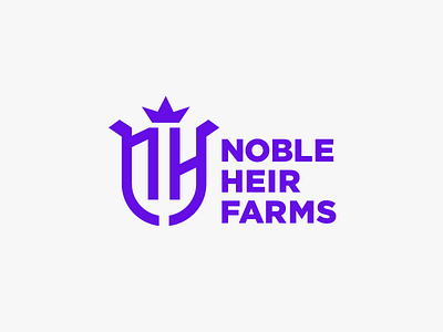 Noble Heir Farms Concept 2 crest farm logo noble royal shield