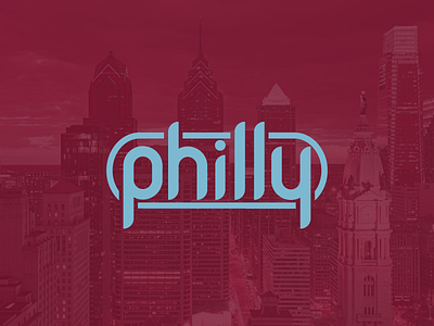Philly city logotype pennsylvania philadelphia philly type