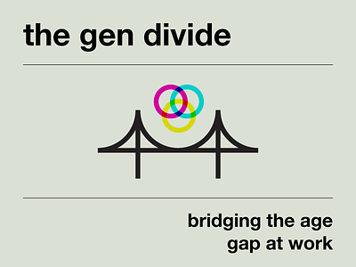 The Gen Divide - Concept bridge generations swiss
