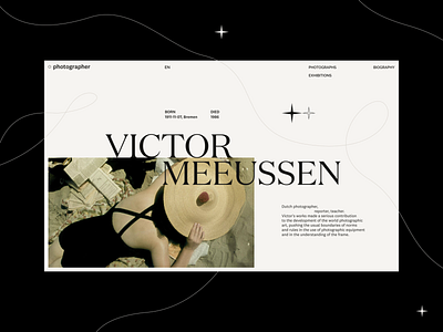 Victor Meeussen, photographer 01 concept design fashion graphic design grid home page photo photographer photography portfolio typography ui ux visual website