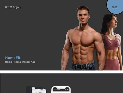 HomeFit (Fitness App) app design figma graphic design ui ux
