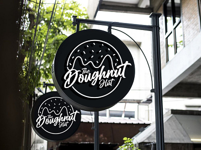 The Doughnut hut branding design graphic design logo