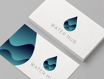 Water Hub branding design graphic design logo